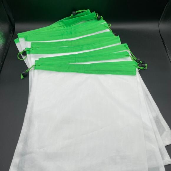 12 Reusable Mesh Produce Bags Fruits & Vegetables 12"x14" Eco Storage - Picture 2 of 5